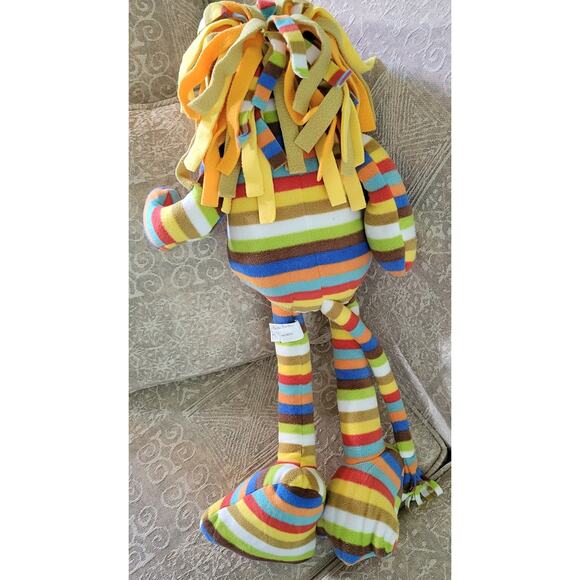 MELISSA & DOUG Large 27” BEEPOSH ELVIS THE LION Plush Stuffed Multicolor Striped - Picture 4 of 8